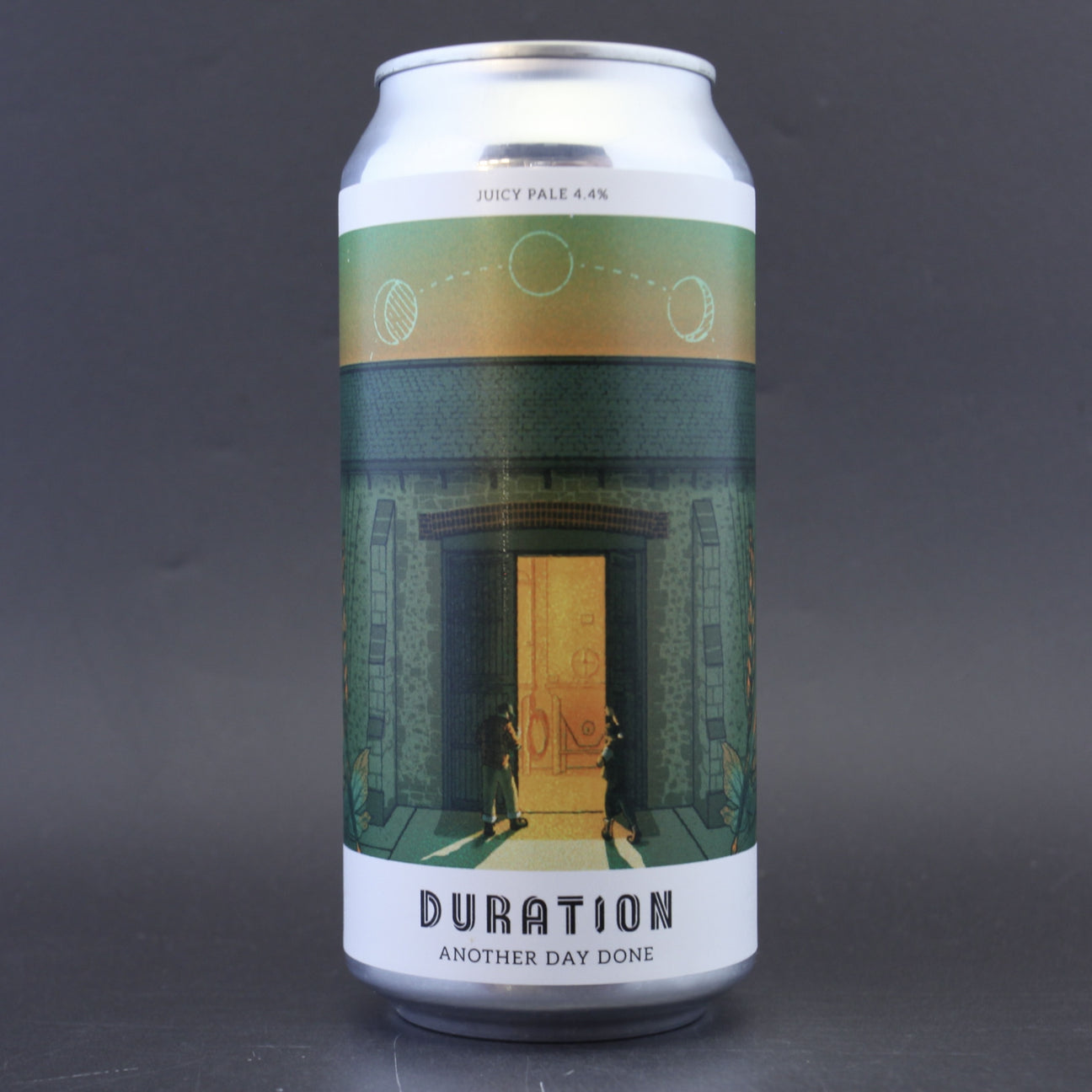 This is a can of Duration - Another Day Done - 4.4% (440ml). It is a Pale Ale craft beer available to buy from Ghost Whale, voted London's best craft beer shop.