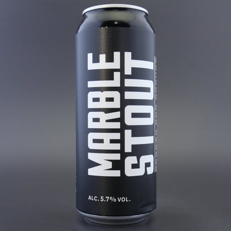 This is a can of Marble Beers - Stout - 5.7% (500ml). It is a Stout / Porter craft beer available to buy from Ghost Whale, voted London's best craft beer shop.