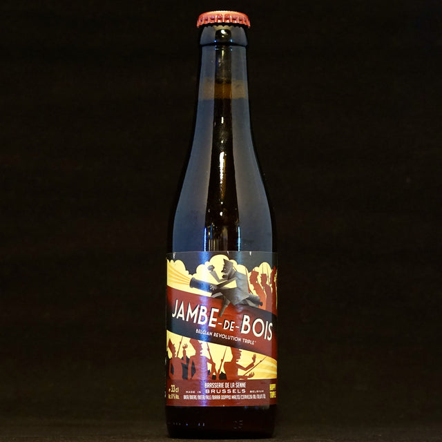 This is a bottle of De La Senne - Jambe De Bois - 8% (330ml). It is a Belgian Style craft beer available to buy from Ghost Whale, voted London's best craft beer shop.