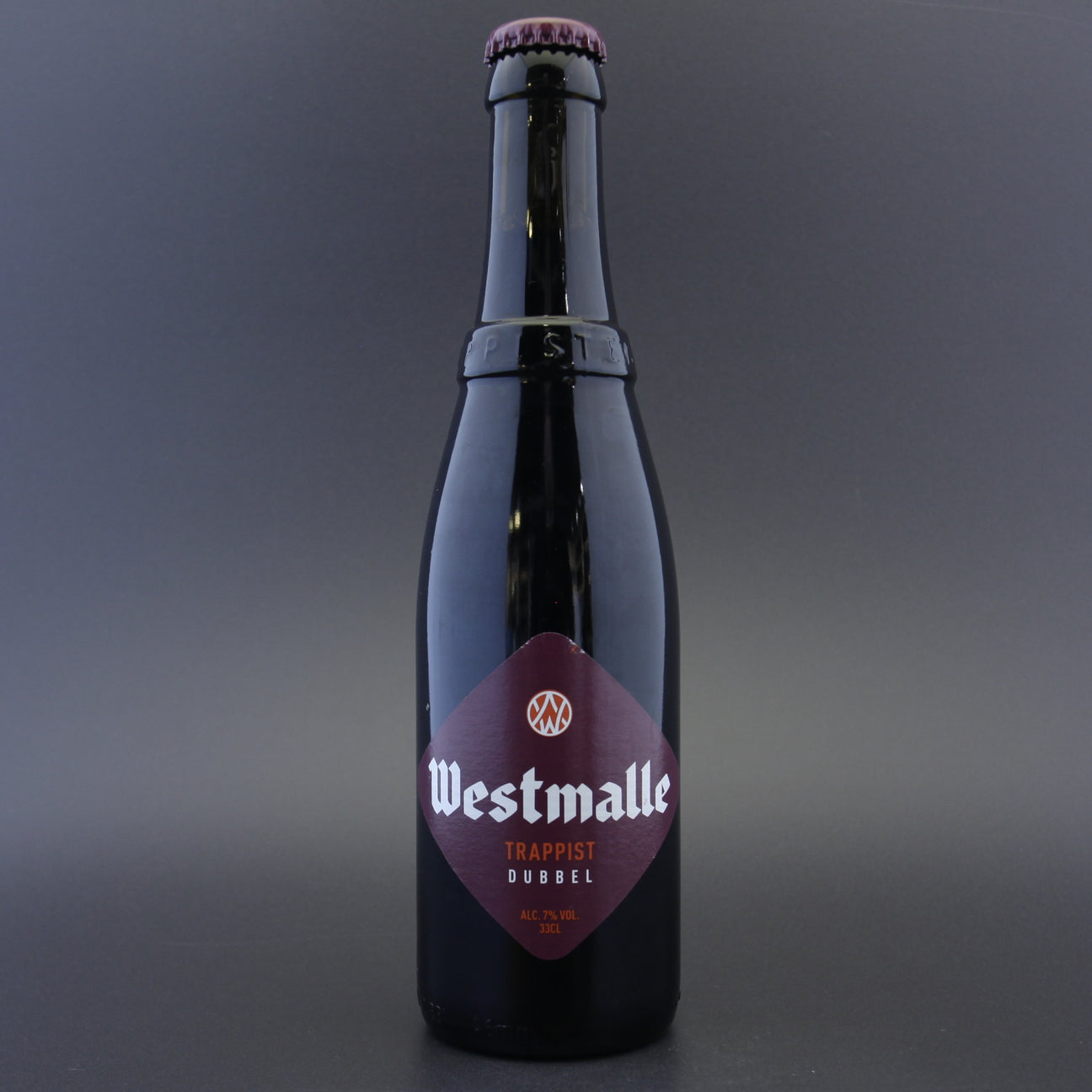 This is a bottle of Westmalle - Dubbel - 7% (330ml). It is a Belgian Style craft beer available to buy from Ghost Whale, voted London's best craft beer shop.