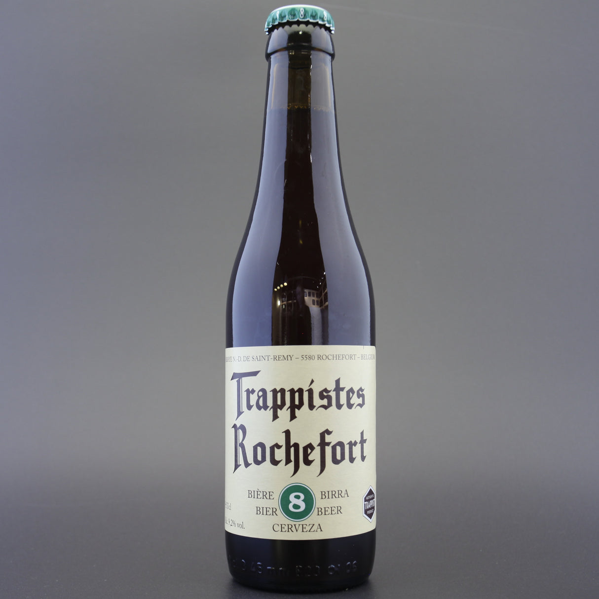 This is a bottle of Trappistes Rochefort - 8 - 9.2% (330ml). It is a Belgian Style craft beer available to buy from Ghost Whale, voted London's best craft beer shop.