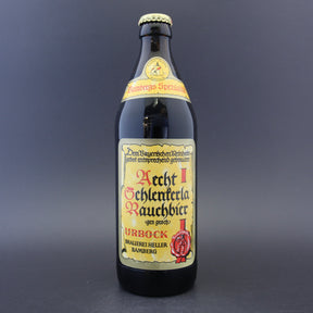 This is a bottle of Schlenkerla - Rauchbier - Urbock - 6.5% (500ml). It is a Lager / Pilsner / Kölsch craft beer available to buy from Ghost Whale, voted London's best craft beer shop.