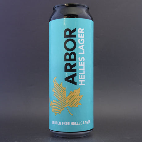 This is a can of Arbor - Helles Lager - 4.2% (568ml). It is a Lager / Pilsner / Kölsch craft beer available to buy from Ghost Whale, voted London's best craft beer shop.
