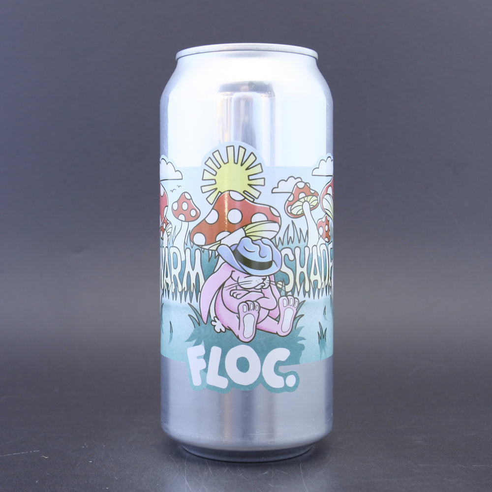 This is a can of Floc - Warm Shade - 4% (440ml). It is a Pale Ale craft beer available to buy from Ghost Whale, voted London's best craft beer shop.