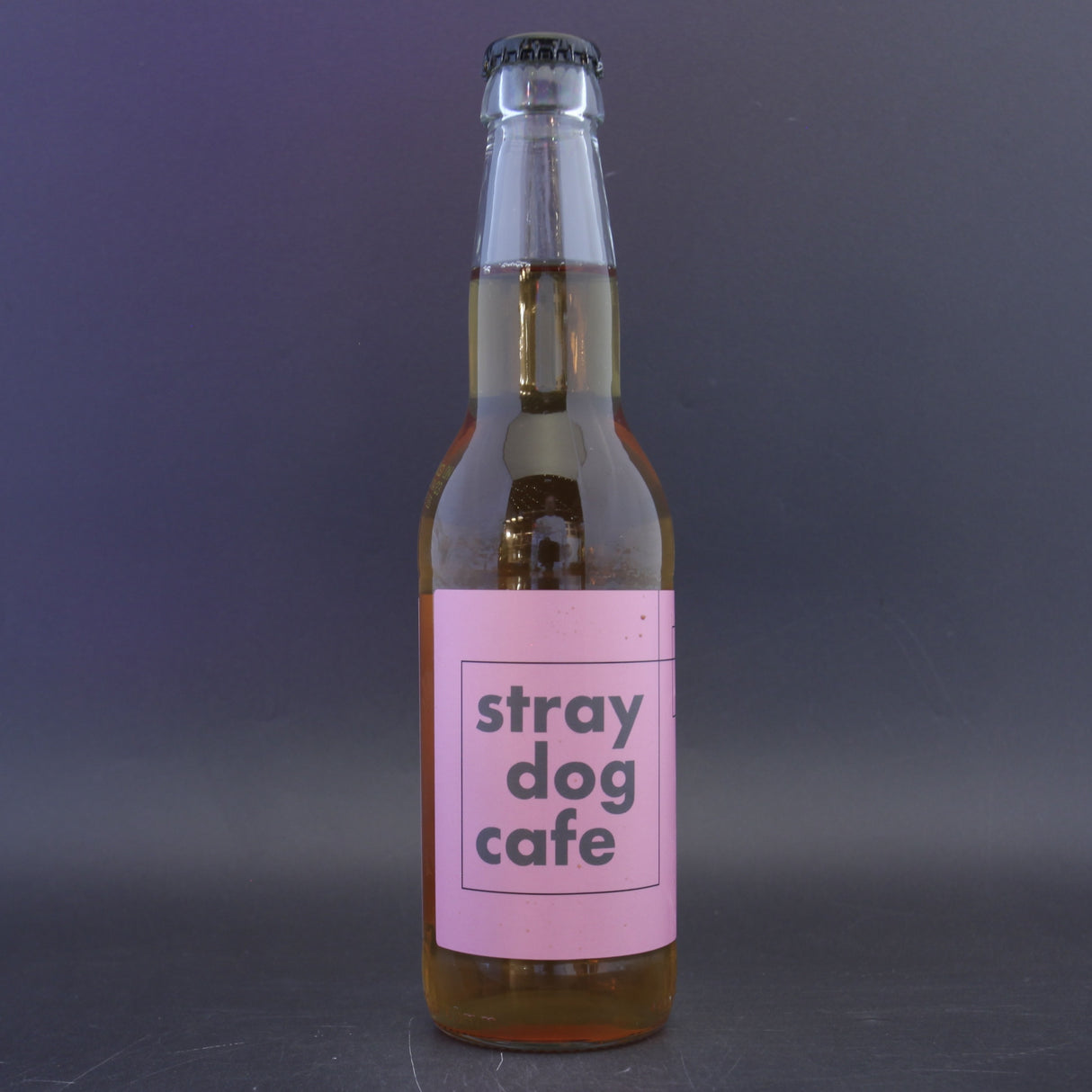 This is a bottle of Pilton - Stray Dog Cafe - 5.5% (330ml). It is a  craft cider available to buy from Ghost Whale, voted London's best craft beer shop.