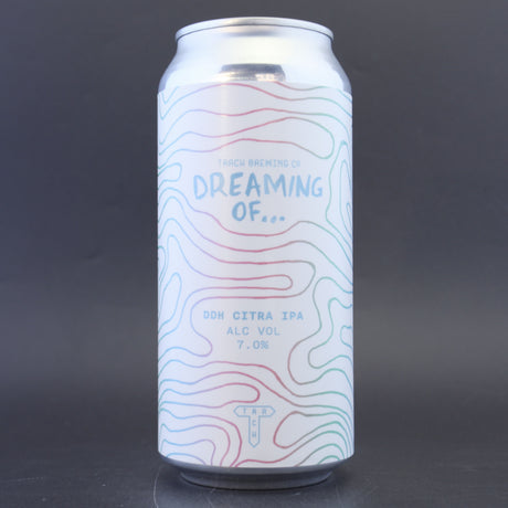 This is a can of Track - Dreaming Of...DDH Citra - 7% (440ml). It is a IPA craft beer available to buy from Ghost Whale, voted London's best craft beer shop.