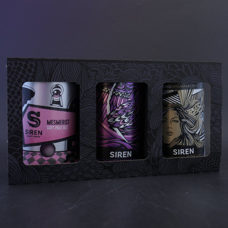 This is a gift pack of Siren Gift Pack - 3x330ml. It is a IPAPale AleStout / Porter craft  available to buy from Ghost Whale, voted London's best craft beer shop.
