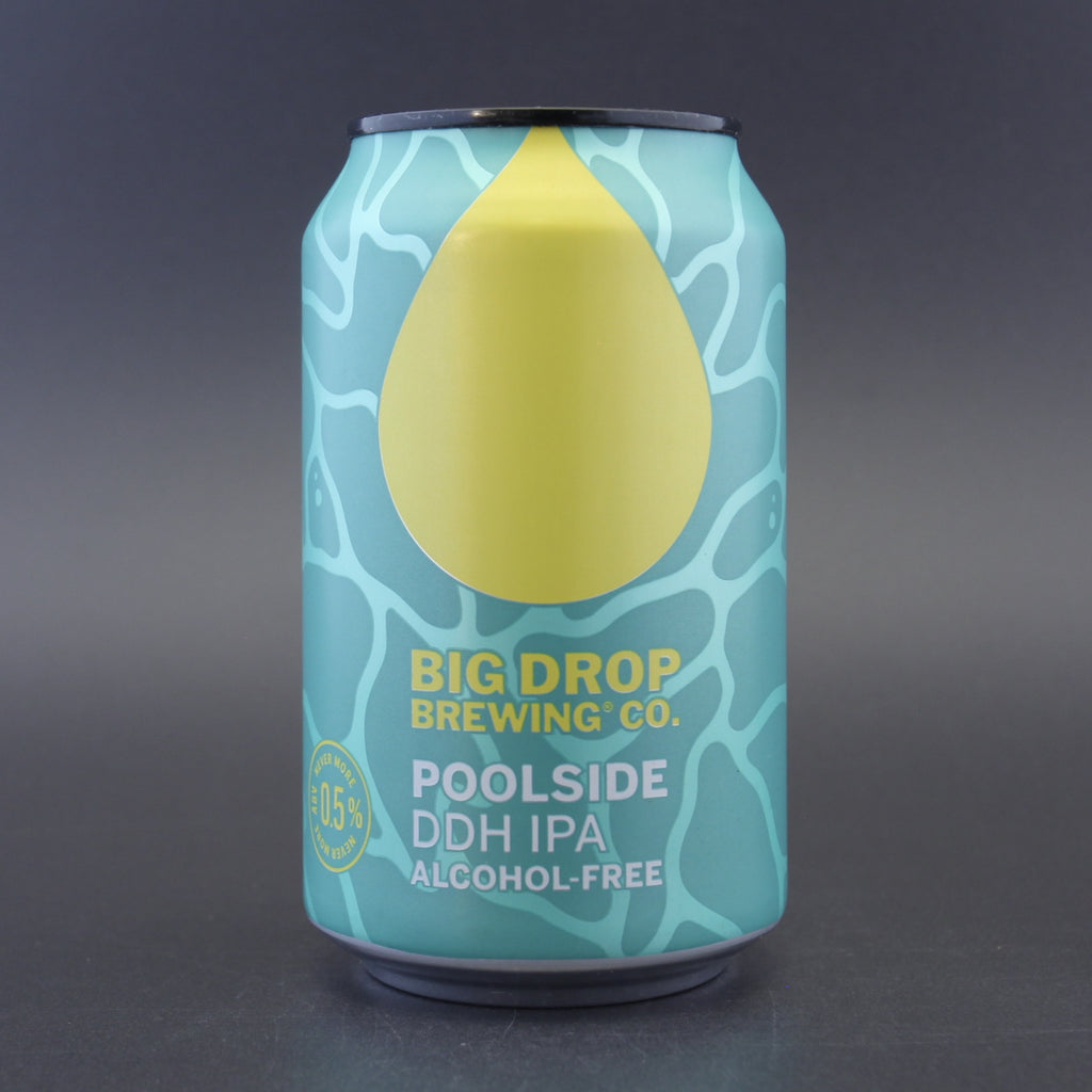 Big Drop 'Poolside DDH IPA', a 0.5% craft beer from Ghost Whale.