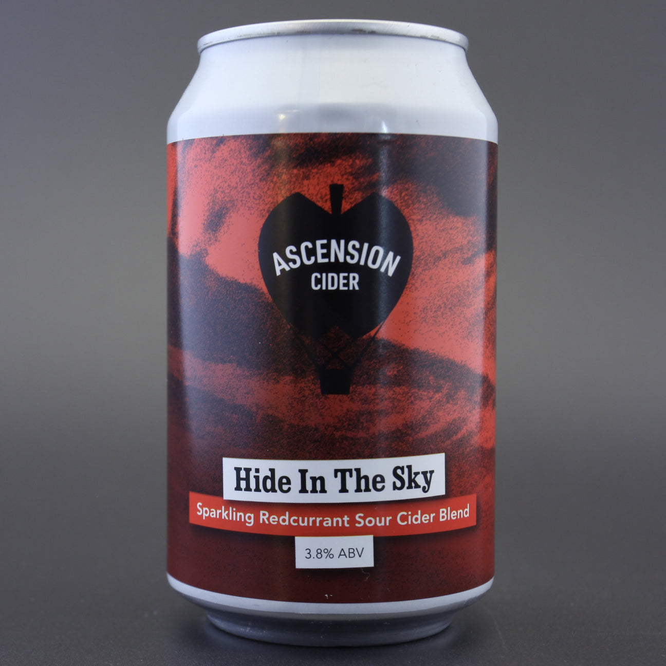 This is a can of Ascension - Hide In The Sky - 3.8% (330ml). It is a  craft cider available to buy from Ghost Whale, voted London's best craft beer shop.