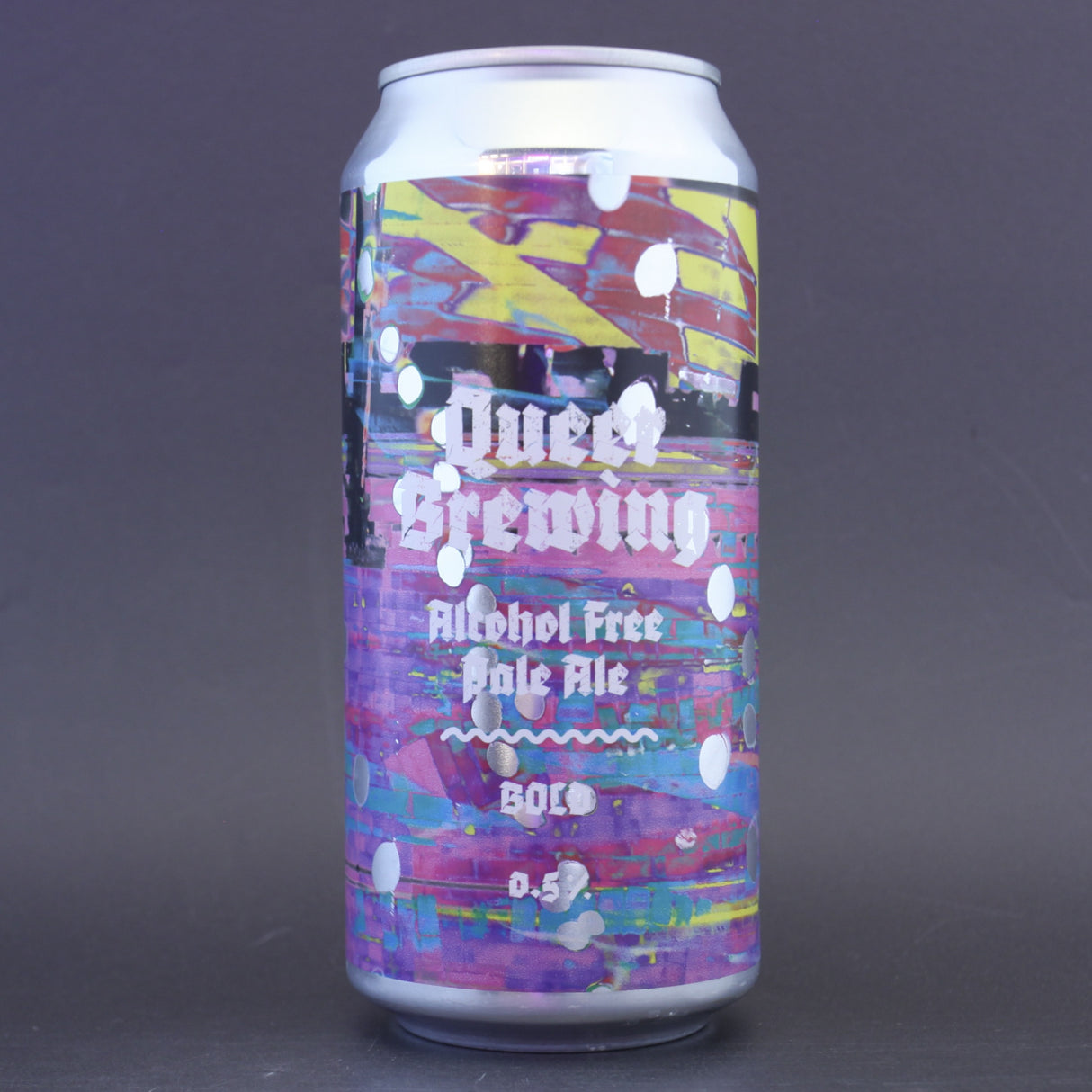 This is a can of Queer Brewing - Bold - 0.5% (440ml). It is a Pale Ale craft beer available to buy from Ghost Whale, voted London's best craft beer shop.