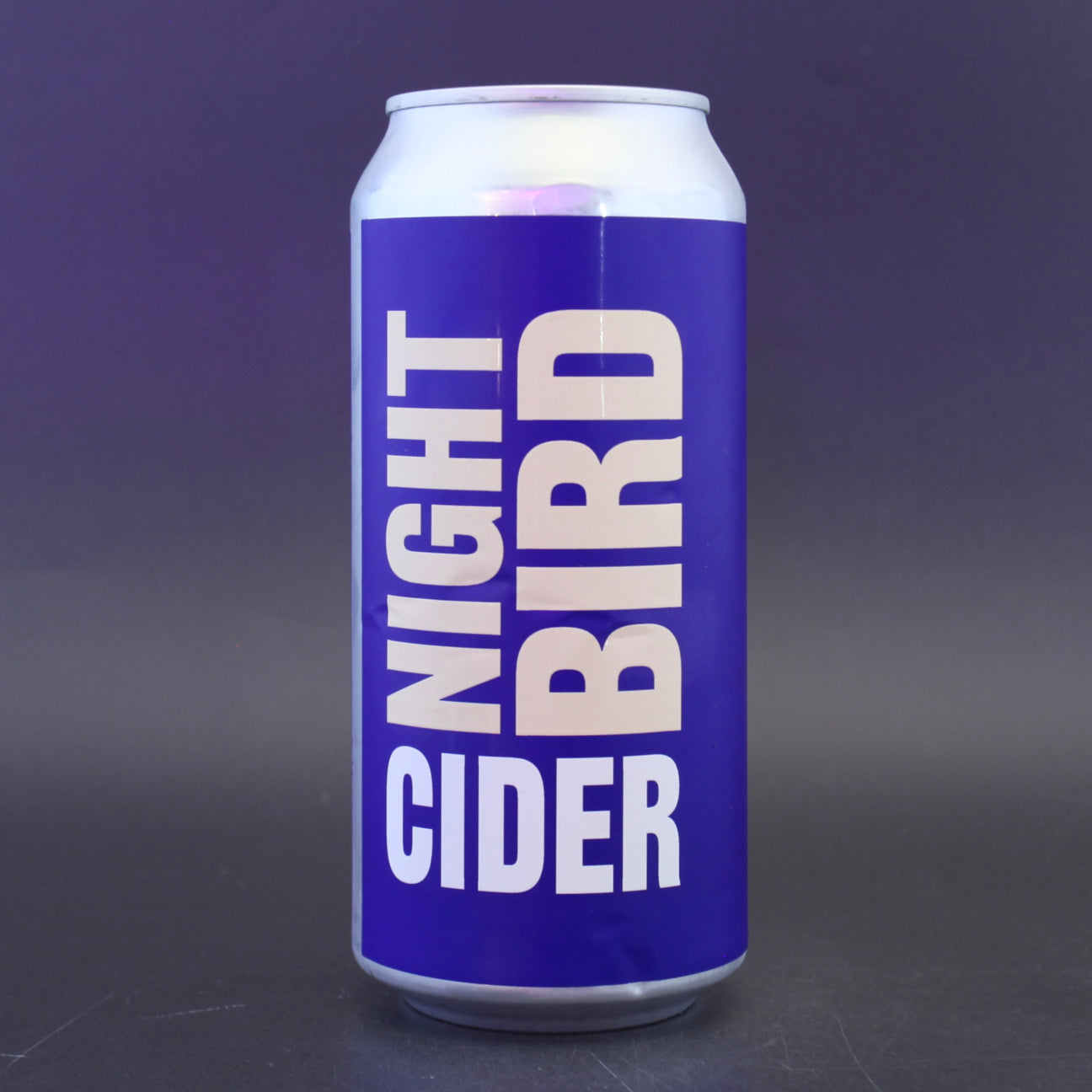 This is a can of Nightingale - Night Bird - 4.9% (440ml). It is a  craft cider available to buy from Ghost Whale, voted London's best craft beer shop.
