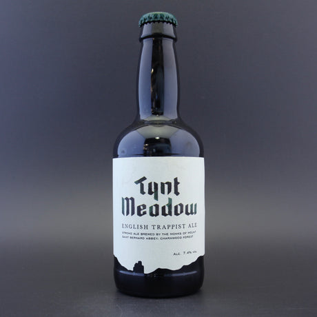 This is a bottle of Tynt Meadow - English Trappist Ale - 7.4% (330ml). It is a Belgian Style craft beer available to buy from Ghost Whale, voted London's best craft beer shop.