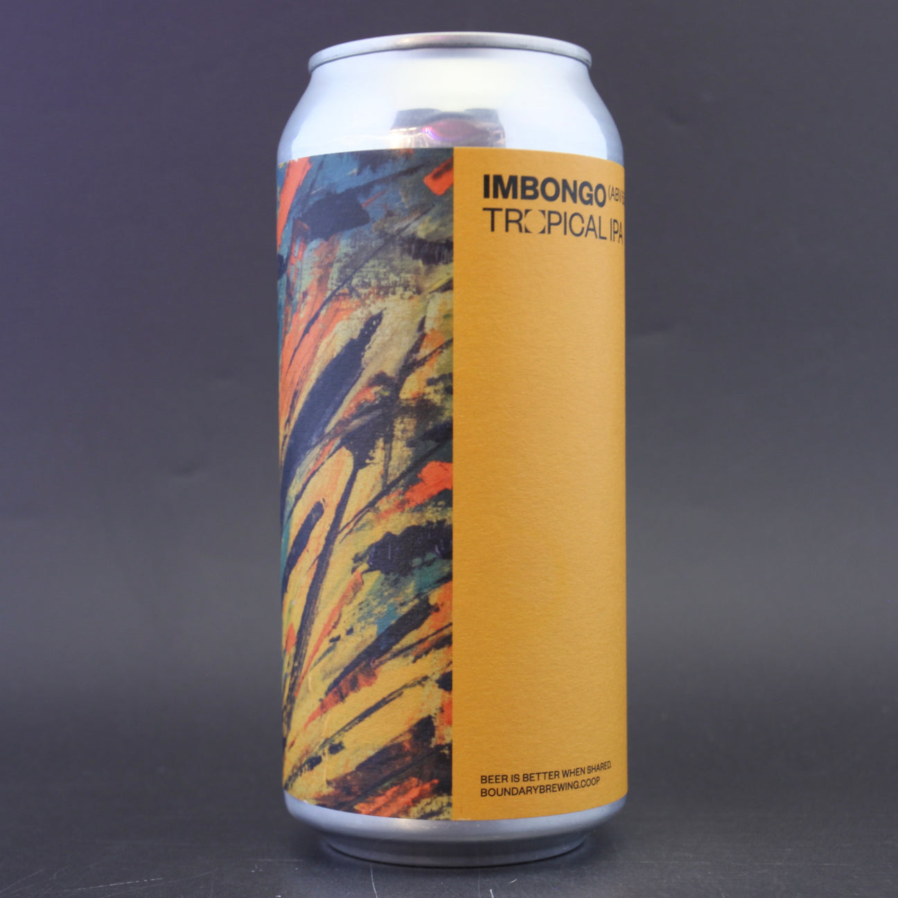 This is a can of Boundary - Imbongo - 5.6% (440ml). It is a IPA craft beer available to buy from Ghost Whale, voted London's best craft beer shop.