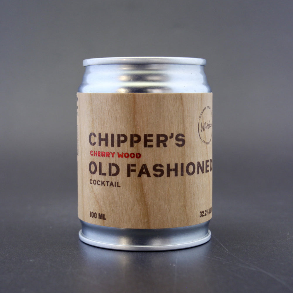 This is a can of Whitebox - Chipper's Old Fashioned - 32.2% (100ml). It is a  craft cocktail available to buy from Ghost Whale, voted London's best craft beer shop.