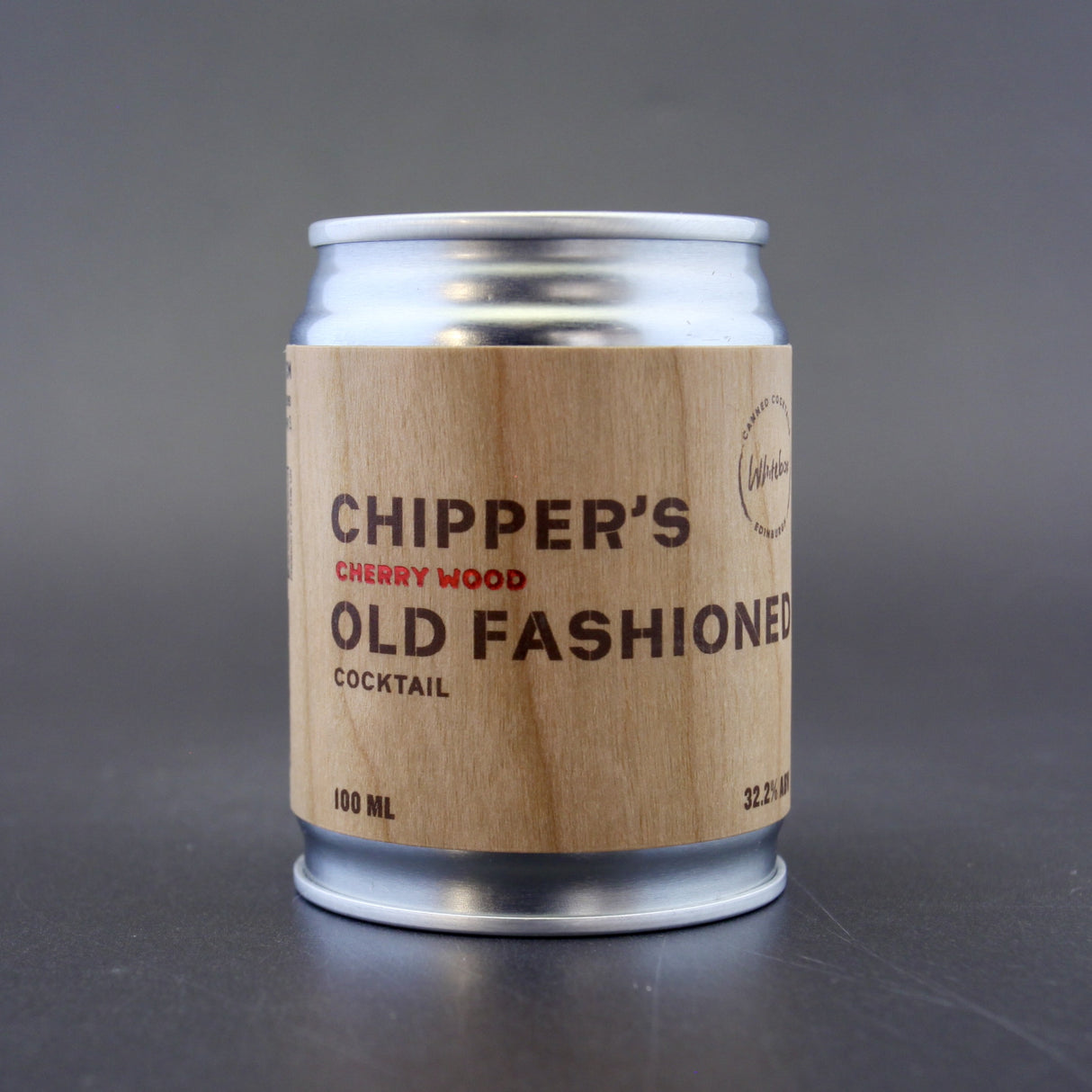 This is a can of Whitebox - Chipper's Old Fashioned - 32.2% (100ml). It is a  craft cocktail available to buy from Ghost Whale, voted London's best craft beer shop.