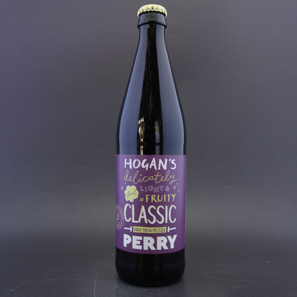 This is a bottle of Hogan's - Classic Perry - 5.4% (500ml). It is a  craft cider available to buy from Ghost Whale, voted London's best craft beer shop.