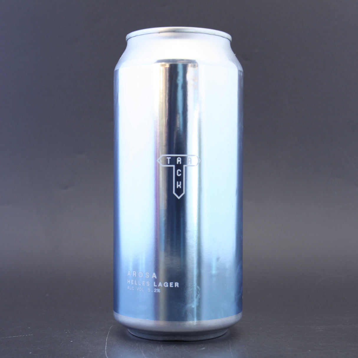 This is a can of Track - Arosa - 5.2% (440ml). It is a Lager / Pilsner / Kölsch craft beer available to buy from Ghost Whale, voted London's best craft beer shop.