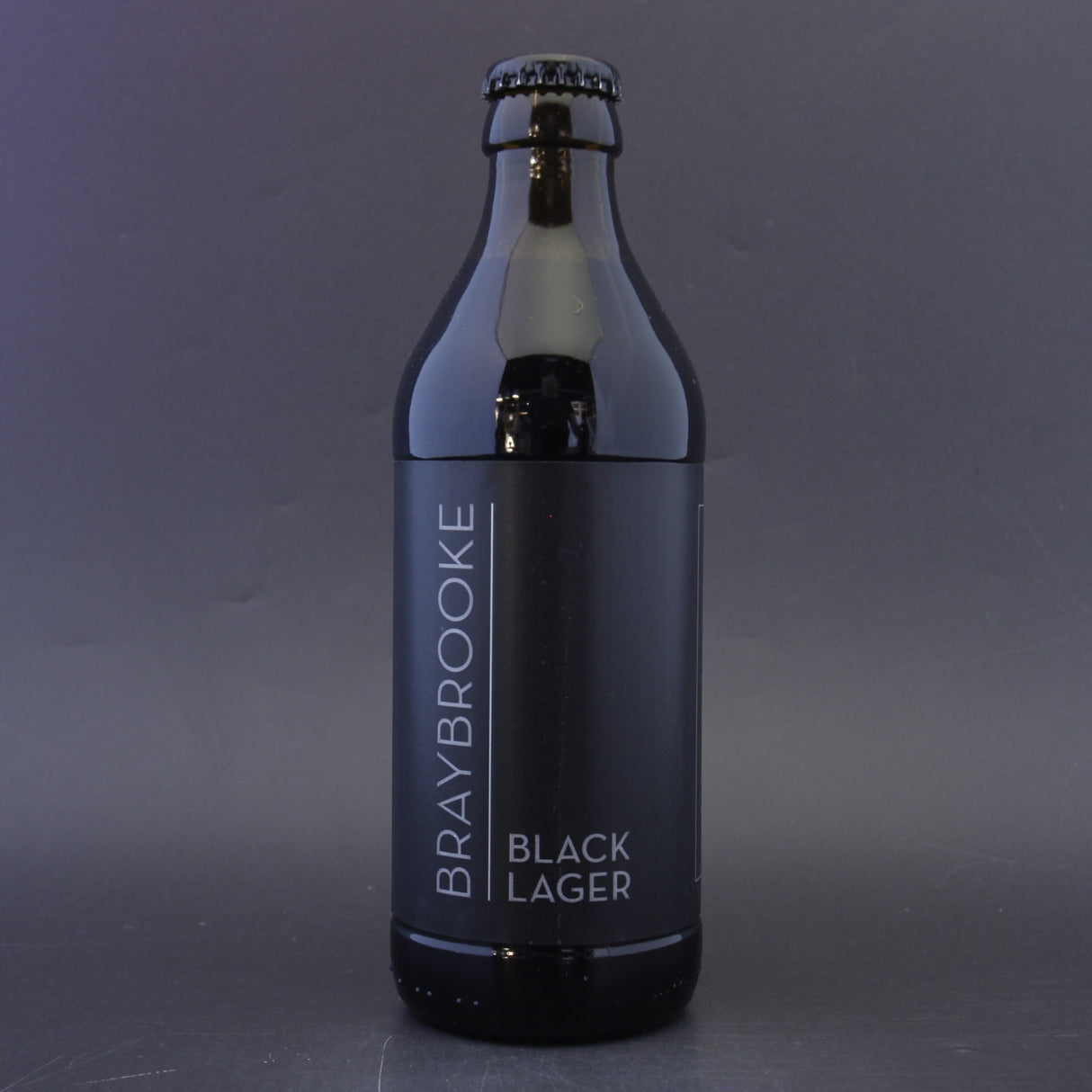 This is a bottle of Braybrooke - Black Lager - 5.2% (330ml). It is a Lager / Pilsner / Kölsch craft beer available to buy from Ghost Whale, voted London's best craft beer shop.