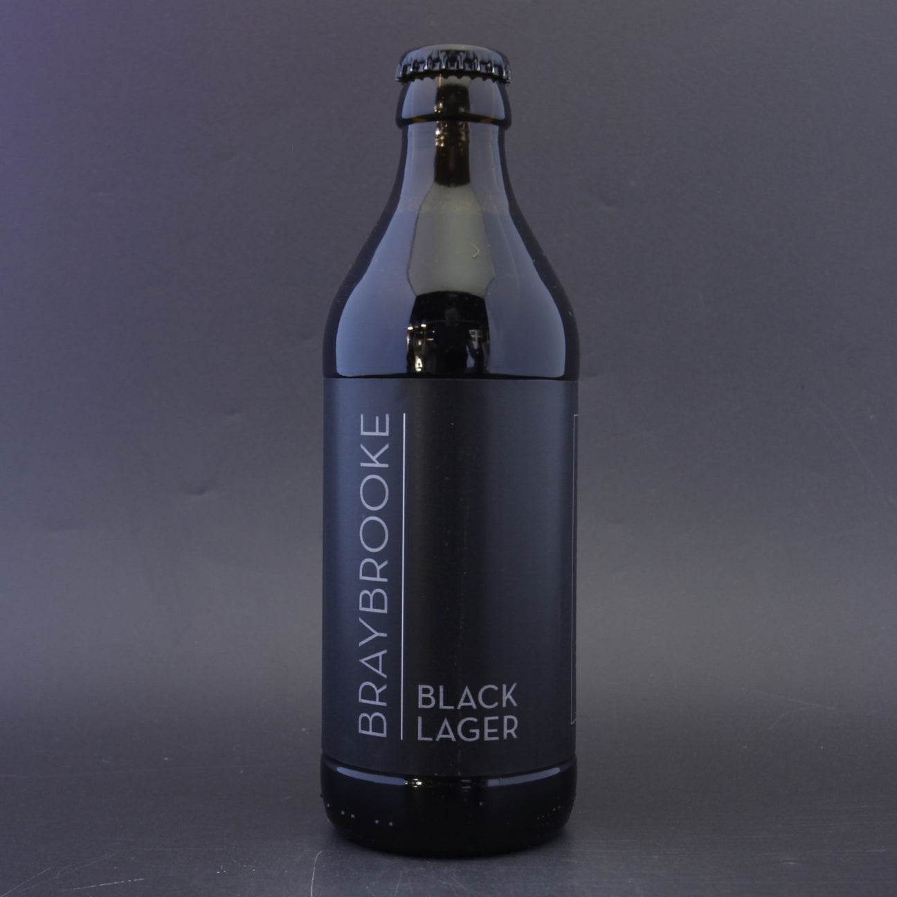 This is a bottle of Braybrooke - Black Lager - 5.2% (330ml). It is a Lager / Pilsner / Kölsch craft beer available to buy from Ghost Whale, voted London's best craft beer shop.