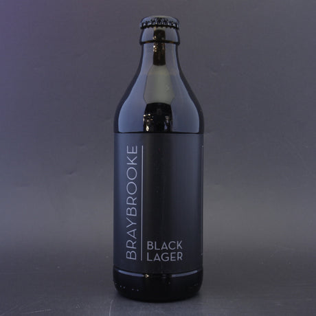 This is a bottle of Braybrooke - Black Lager - 5.2% (330ml). It is a Lager / Pilsner / Kölsch craft beer available to buy from Ghost Whale, voted London's best craft beer shop.