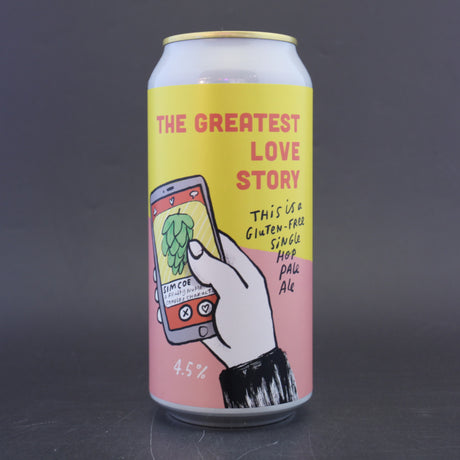 This is a can of Pretty Decent - The Greatest Love Story [GF] - 4.5% (440ml). It is a Pale Ale craft beer available to buy from Ghost Whale, voted London's best craft beer shop.