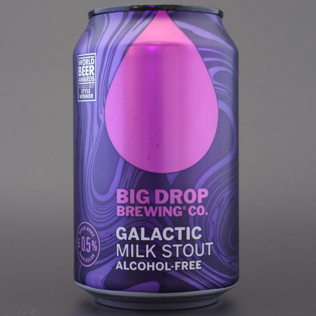 Big Drop 'Galactic Milk Stout', a 0.5% craft beer from Ghost Whale.