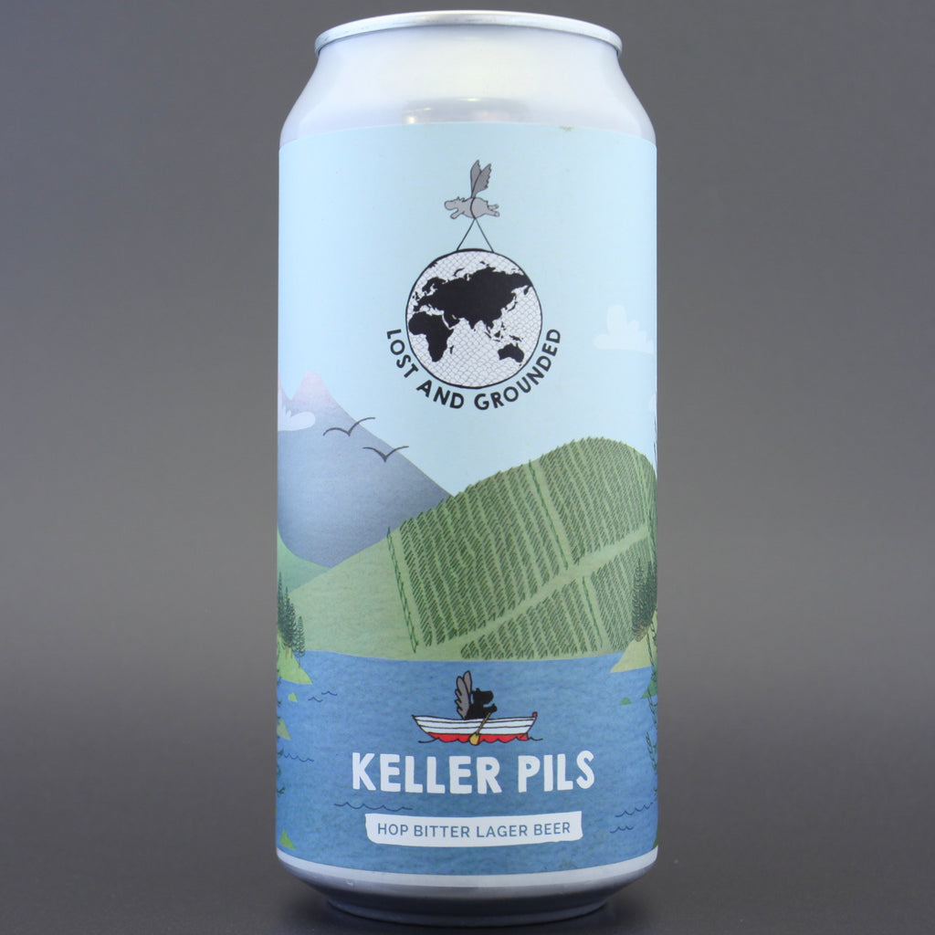 Lost and Grounded 'Keller Pils', a 4.8% craft beer from Ghost Whale.