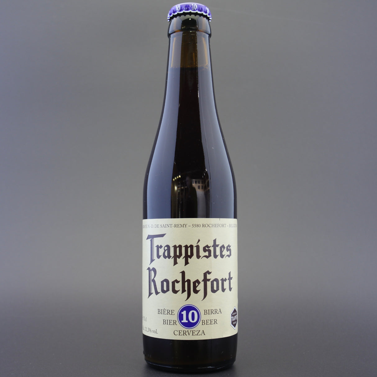 This is a bottle of Trappistes Rochefort - 10 - 11.3% (330ml). It is a Belgian Style craft beer available to buy from Ghost Whale, voted London's best craft beer shop.