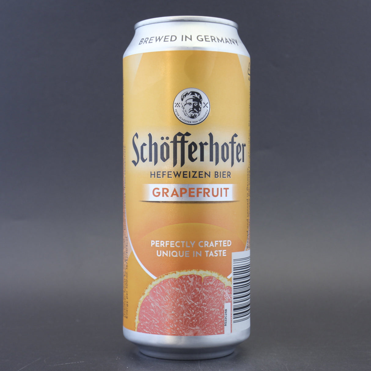 This is a can of Schöfferhofer - Grapefruit Radler - 2.5% (500ml). It is a Radler craft beer available to buy from Ghost Whale, voted London's best craft beer shop.