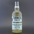 This is a bottle of Turners - Elderflower Cider - 5.5% (500ml). It is a  craft cider available to buy from Ghost Whale, voted London's best craft beer shop.