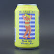 This is a can of Mikkeller - Drinkin In The Sun - 0.3% (330ml). It is a Wit / Wheat craft beer available to buy from Ghost Whale, voted London's best craft beer shop.