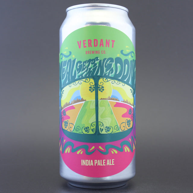 This is a can of Verdant - Neal Gets Things Done - 6.1% (440ml). It is a IPA craft beer available to buy from Ghost Whale, voted London's best craft beer shop.