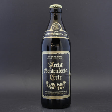 This is a bottle of Schlenkerla - Erle - 4.2% (500ml). It is a Lager / Pilsner / Kölsch craft beer available to buy from Ghost Whale, voted London's best craft beer shop.