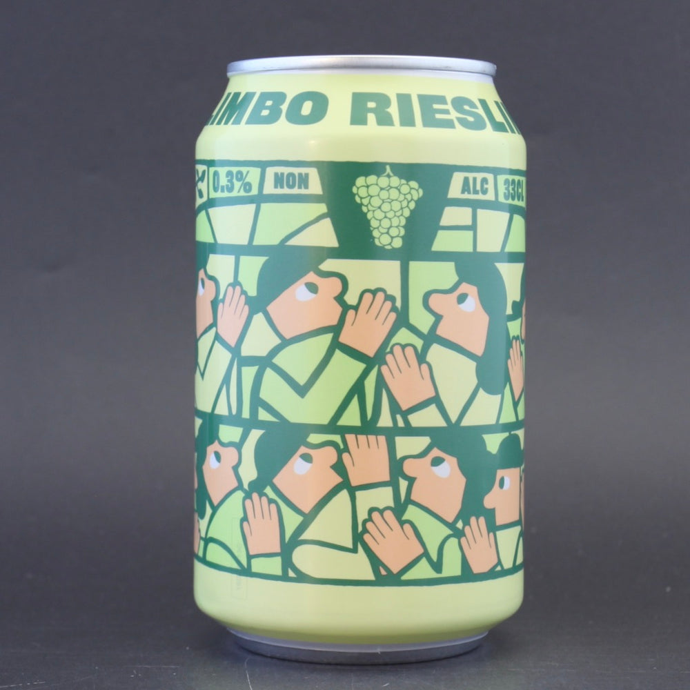 This is a can of Mikkeller - Limbo Riesling - 0.3% (330ml). It is a Sour craft beer available to buy from Ghost Whale, voted London's best craft beer shop.
