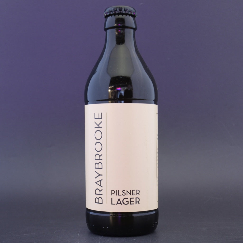 This is a bottle of Braybrooke - Pilsner Lager - 4.2% (330ml). It is a Lager / Pilsner / Kölsch craft beer available to buy from Ghost Whale, voted London's best craft beer shop.