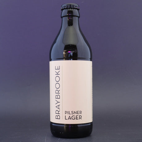 This is a bottle of Braybrooke - Pilsner Lager - 4.2% (330ml). It is a Lager / Pilsner / Kölsch craft beer available to buy from Ghost Whale, voted London's best craft beer shop.