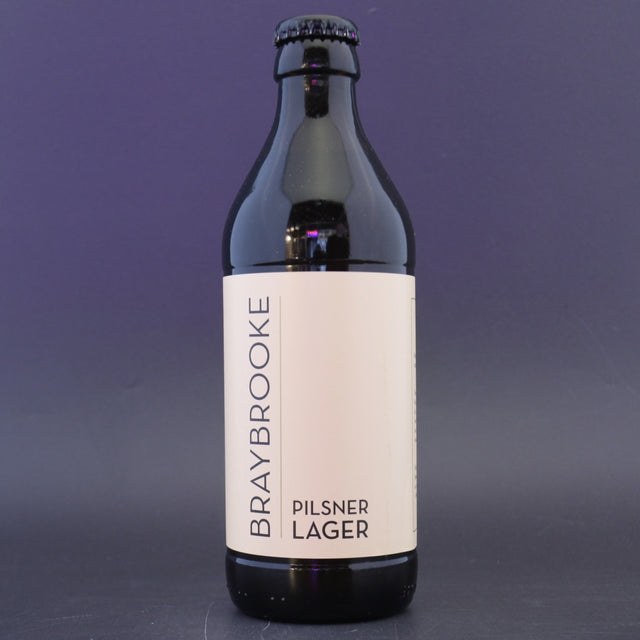 This is a bottle of Braybrooke - Pilsner Lager - 4.2% (330ml). It is a Lager / Pilsner / Kölsch craft beer available to buy from Ghost Whale, voted London's best craft beer shop.