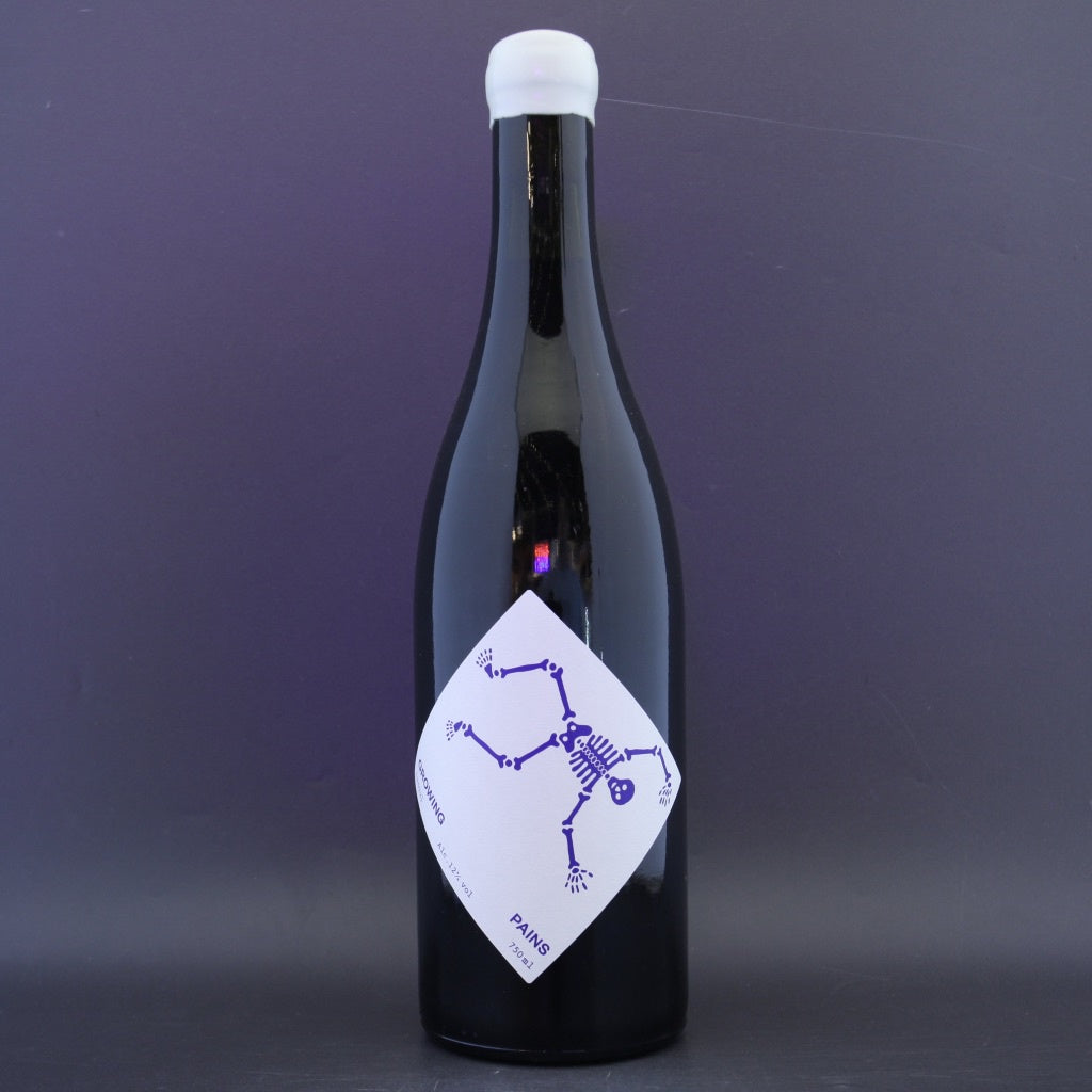 This is a bottle of New Theory - Growing Pains - 12% (750ml). It is a  craft wine available to buy from Ghost Whale, voted London's best craft beer shop.