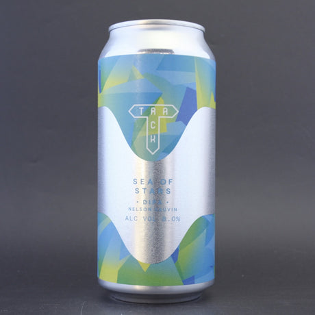 This is a can of Track - Sea Of Stars - 8% (440ml). It is a Double IPA craft beer available to buy from Ghost Whale, voted London's best craft beer shop.