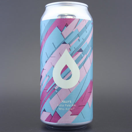 This is a can of Polly's Brew Co - Who Knew? - 6.6% (440ml). It is a IPA craft beer available to buy from Ghost Whale, voted London's best craft beer shop.
