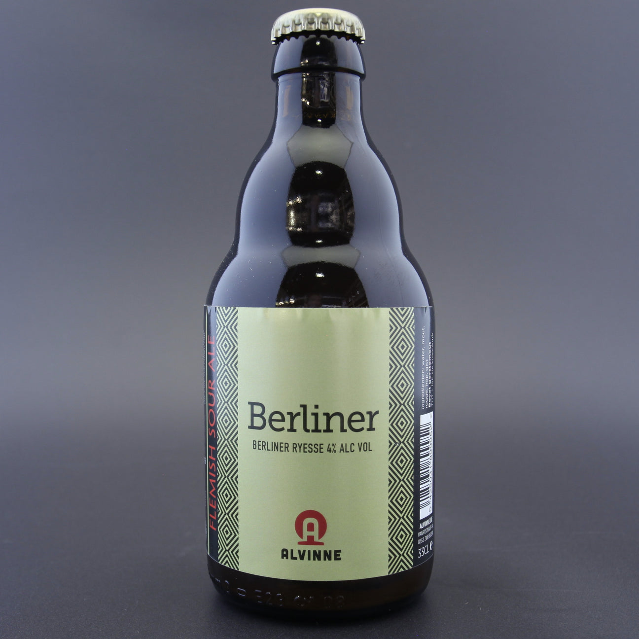 This is a bottle of Alvinne / Laugar - Berliner Ryesse - 4.5% (330ml). It is a Sour craft beer available to buy from Ghost Whale, voted London's best craft beer shop.