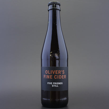 This is a bottle of Oliver's - Five Friends - 6.8% (330ml). It is a  craft cider available to buy from Ghost Whale, voted London's best craft beer shop.