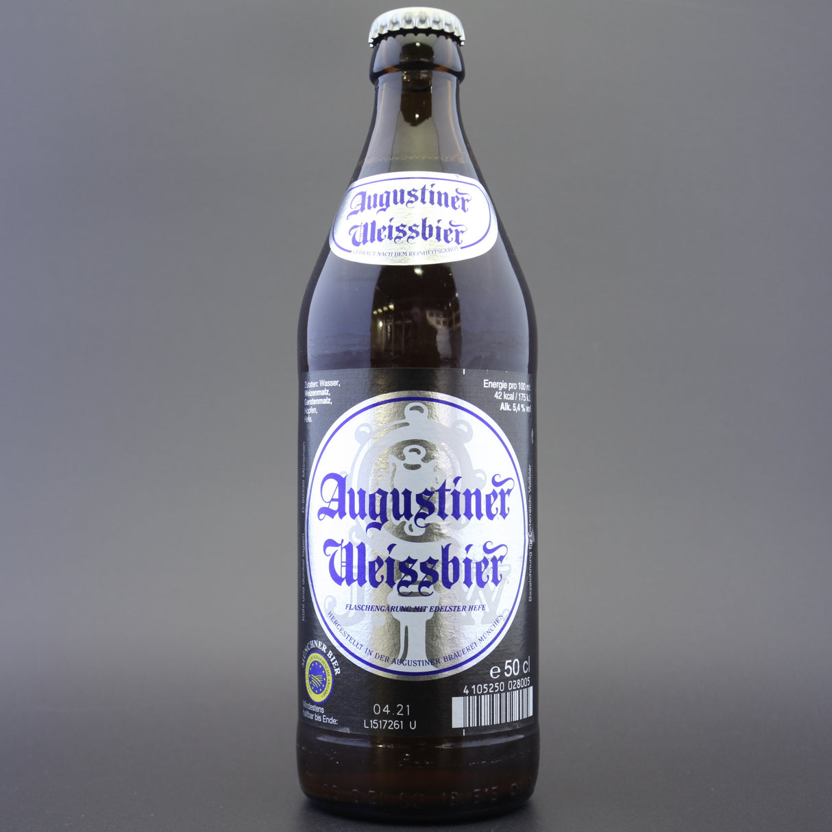 Augustiner - Weissbier - 5.4% (500ml) is a  Wit / Wheat craft Beer available to buy from Ghost Whale - voted London's best craft beer shop.