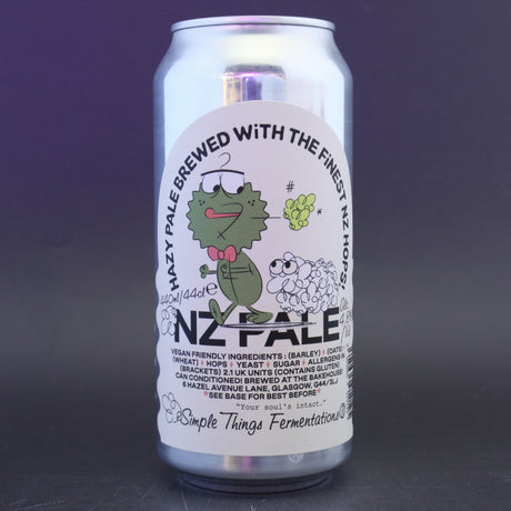 This is a can of Simple Things Fermentations - NZ Pale - 4.8% (440ml). It is a Pale Ale craft beer available to buy from Ghost Whale, voted London's best craft beer shop.