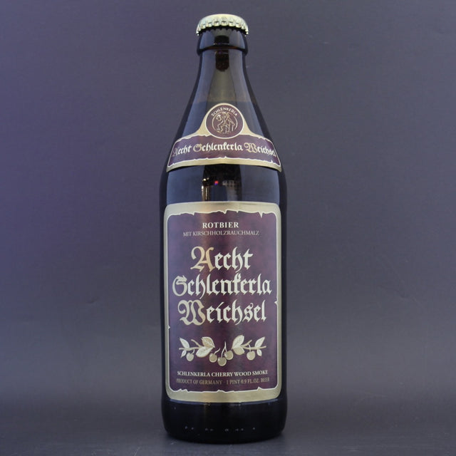 This is a bottle of Schlenkerla - Weichsel Rotbier - 4.6% (500ml). It is a Lager / Pilsner / Kölsch craft beer available to buy from Ghost Whale, voted London's best craft beer shop.