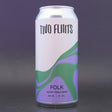This is a can of Two Flints - Folk - 3% (440ml). It is a Pale Ale craft beer available to buy from Ghost Whale, voted London's best craft beer shop.